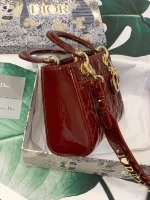 ABCDior Calf Patent Leather Rattan Tote Size: 20 x 16.5 x 8cm - Image 9