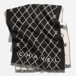 CHANEL Wool Black & White