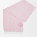 Anagram scarf in wool and cashmere pink