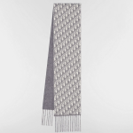 Dior Oblique Scarf grey
