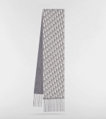 Dior Oblique Scarf grey