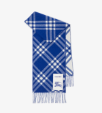 Check Cashmere Scarf Knight