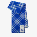 Check Wool Scarf Knight