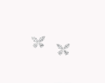 Classic Butterfly Diamond Petite Stud Earrings