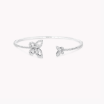 Butterfly Silhouette Open Diamond Bangle