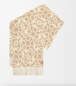 Anagram scarf in alpaca and wool blend